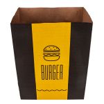 SACO KRAFT DELIVERY BLACK YELLOW TAMANHO M - 50 UNIDADES