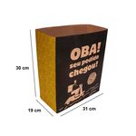 SACO KRAFT DELIVERY OBA SEU PEDIDO CHEGOU TAMANHO GG - 50 UNIDADES