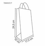 SACOLA KRAFT DELIVERY BLACK YELLOW TAMANHO P - 25 UNIDADES