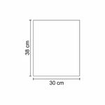 PAPEL BARREIRA GORDURA PREMIUM PARA LANCHE LISO 30X38CM - 400 UNIDADES