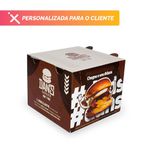 CAIXA LANCHE HAMBURGUER EXTRA GRANDE PERSONALIZADA - 50 UNIDADES