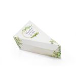EMBALAGEM FATIA BOLO DELIVERY VERDE - 50 UNIDADES