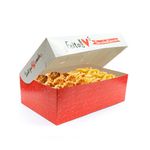 CAIXA PARA FRITURAS DELIVERY EXTRA GRANDE RED GOURMET - 50 UNIDADES