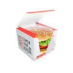 CAIXA LANCHE HAMBURGUER EXTRA GRANDE RED GOURMET - 50 UNIDADES