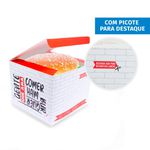 CAIXA LANCHE HAMBURGUER EXTRA GRANDE RED GOURMET - 50 UNIDADES