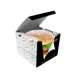 CAIXA LANCHE HAMBURGUER EXTRA GRANDE BLACK GOUMERT - 50 UNIDADES