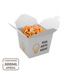 EMBALAGEM BOX ANTIVAZAMENTO MULTIUSO 500ML PERSONALIZADA - 50 UNIDADES