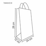 SACOLA KRAFT DELIVERY FAST FOOD TAMANHO G - 25 UNIDADES
