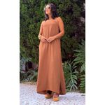Vestido Isis Longo Terracota