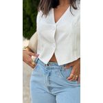 Colete Branco de Alfaiataria