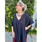 Blusa Capa Preta Serena 