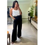 Calça Pantalona Alfaiataria Preta 