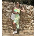 Conjunto Cropped E Saia Com Babados Verde
