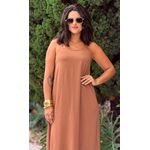 Vestido Isis Longo Terracota