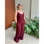 Macacão Pantalona Lívia Vinho