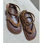 Sandália Flat Sol Dourado