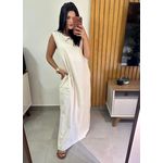 Vestido Longo Off White Minimalista