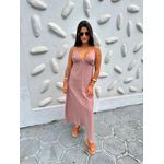 Vestido Midi Elisa Taupe