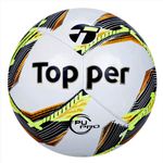 Bola Topper Futebol Campo Samba Oficial PU - Branco+Amarelo