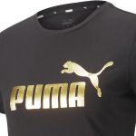 Camiseta Puma Feminina Essentials Plus Metallic Logo