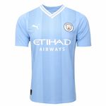 Camisa Puma Manchester City Home 23/24 Torcedor Masculina s/n° Azul Claro/Branco