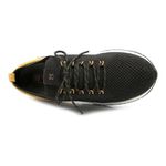 Tenis Ferricelli Casual Knit +Leve Preto e Amarelo