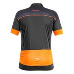 Camisa Ciclista C/ Zíper Roads 04190preto Laranja