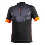 Camisa Ciclista C/ Zíper Roads 04190preto Laranja