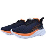 Tênis Adrun Masculino Speed Flex Marinho-Laranja