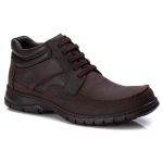 Bota Masculina Anatomic Gel 7976 Mustang Brown Cano Curto