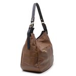 Bolsa Feminina Em Couro Legítimo Grande Com Alça - Caramelo
