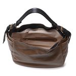 Bolsa Feminina Em Couro Legítimo Grande Com Alça - Caramelo