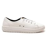 Tênis Feminino Casual Ísis Em Sintético Premium Confortável - Branco
