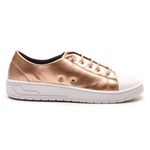 Tênis Feminino Casual Ísis Em Sintético Premium Confortável - Bronze
