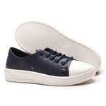 Tênis Feminino Casual Ísis Em Sintético Premium Confortável - Marinho