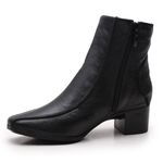 Bota Feminina Em Couro LegÍtimo - Luciana - Preto - Salto 4,5cm