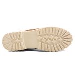 Sapato Mocassim Feminino Oxford Cora Em Couro Legítimo Camurça Conhaque