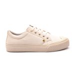 Tênis Feminino Casual Lua Em Lona Confortável - Off White