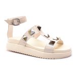 Sandália Birken Feminina Atena Em Couro Legítimo - Off White 