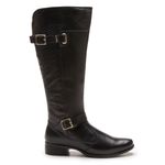 Bota Feminina Montaria Lina Couro LegÍtimo - Preto