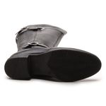 Bota Feminina Montaria Lina Couro LegÍtimo - Preto