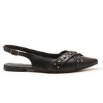 Sapato Sapatilha Feminina Mule Couro Sintético Preto