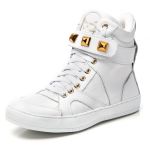 Tênis Sneaker Feminino Couro Legitimo Branco Calçado Fitness 