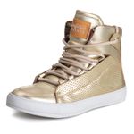 Tênis Sneaker Dragon Couro Legitimo Dourado