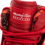 Tênis Sneaker Unissex Couro Legitimo Vermelho Calçado Fitness 