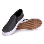 Tênis Slip On Feminino Casual Calce Fácil Confortável - Preto