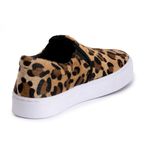 Tênis Slip On Feminino Casual Calce Fácil Confortável - Onça