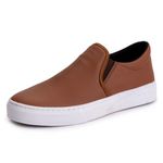 Tênis Slip On Feminino Casual Calce Fácil Confortável - Caramelo