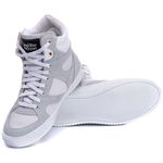 Tênis Sneaker Unissex Couro Legitimo Branco Calçado Fitness