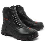 Bota Bell Boots Adventure/Motoqueiro 3000 - Preto/Vermelho